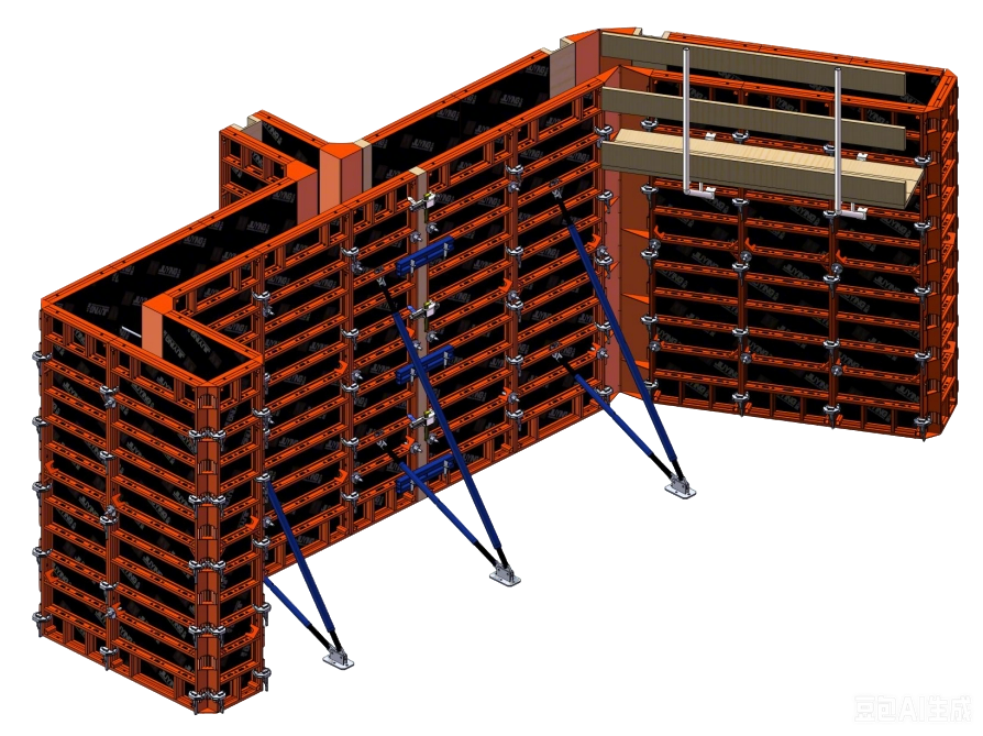 wall formwork 抠图